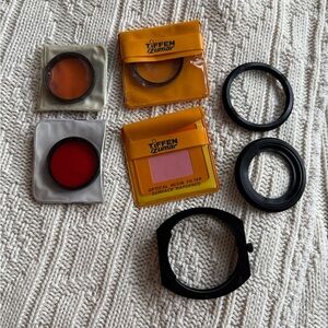Tiffen Filter Holder, Adapter Rings, and Extra Filters set